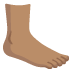 🦶🏽 foot: medium skin tone display on Google